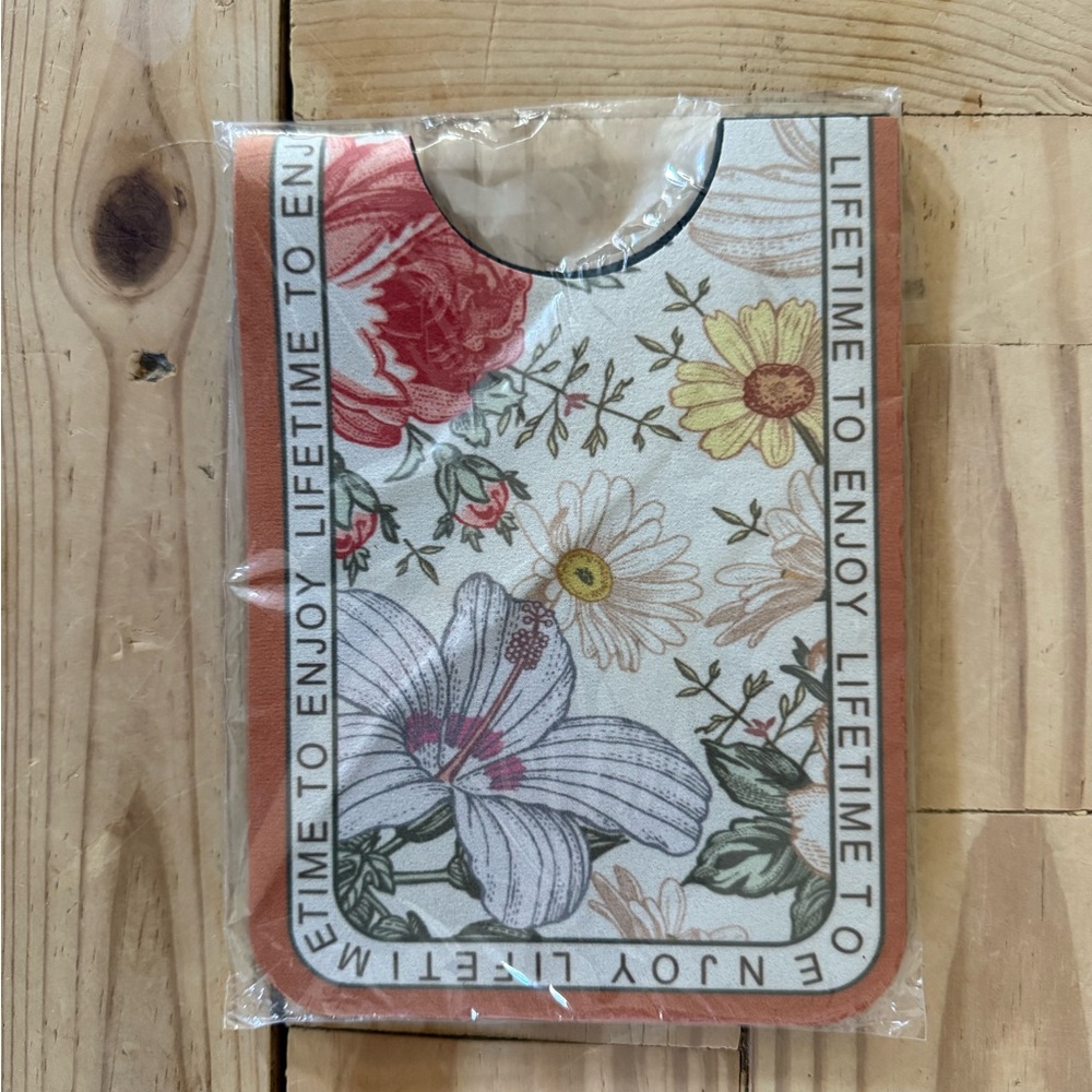 Floral Table Pad with Inspirational Quote
